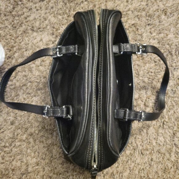 COACH Hamilton Bag In Smooth Leather バッグ Coach Hamilton Black Pebbled Leather Tote Shoulder Purse